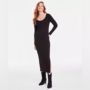 On 34th | NWT Rib Knit Black Maxi Dress Flaw Sz XL